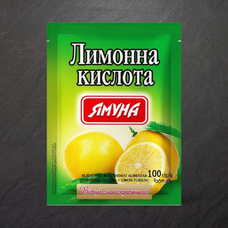 Лимонна кислота, 100г, ТМ Ямуна, Україна