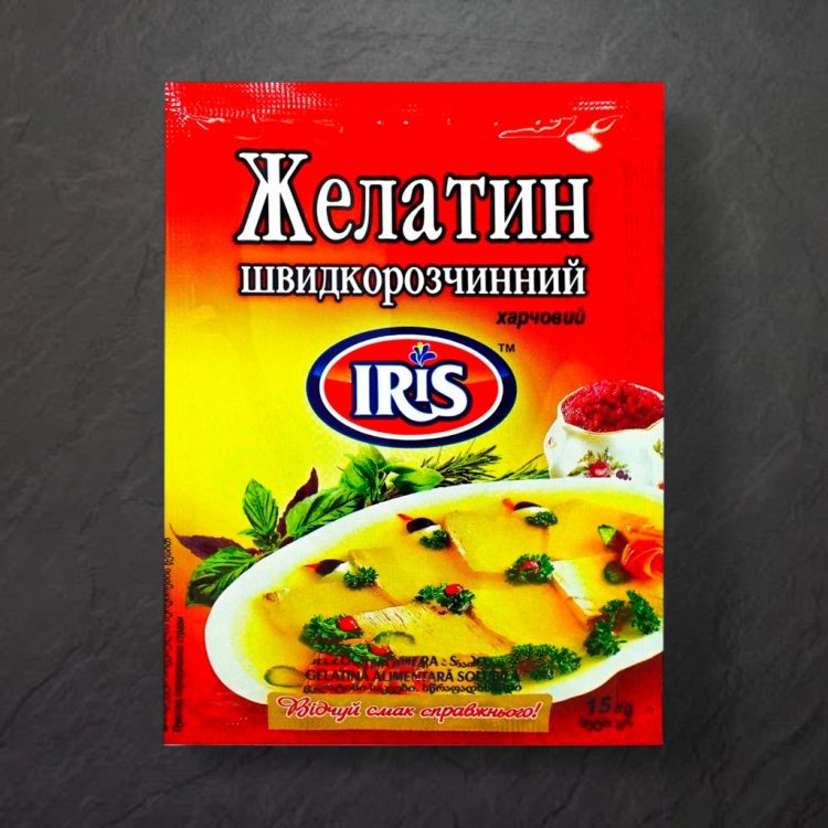 Желатин швидкорозчинний, 15г, ТМ IRIS, Україна