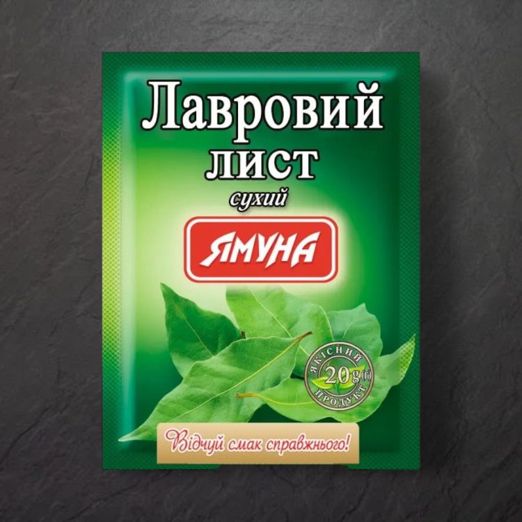 Лавровий лист цілий,  20г, ТМ Ямуна, Україна